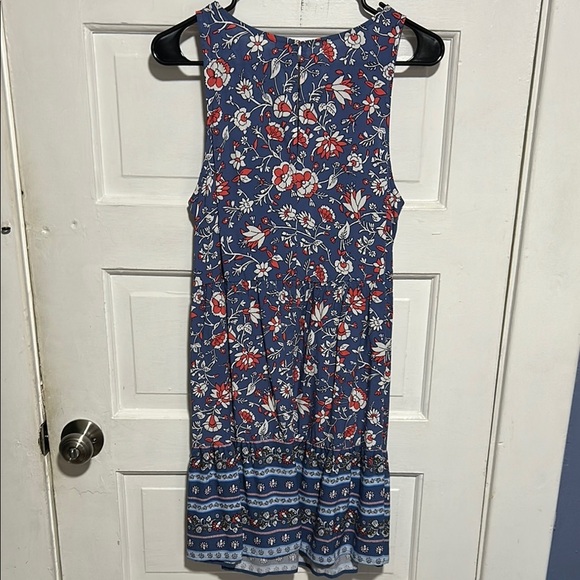 Old Navy Floral Sleeveless Blue Dress - Picture 6 of 9